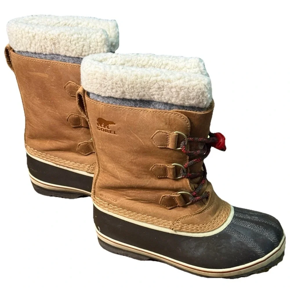 Sorel Yoot‎ Pac Waterproof Boots Faux Fur Insulted Winter Boots Leather Size 4